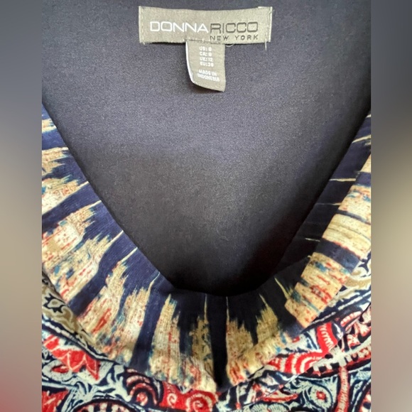 🔥❤️Donna Ricco New York size 8 maxi dress. Gorgeous colors and style! Like new - Picture 5 of 5